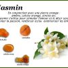 Propriétés du jasmin associé aux pierres de couleur orange