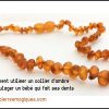 Le collier d’ambre pour soulager les douleurs dentaires de bébé