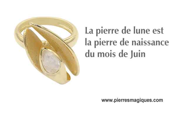 06 – Pierre de Lune – pierre de naissance du mois de Juin