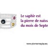 09 – Saphir pierre de naissance du mois de Septembre