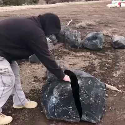 Découverte d’obsidiennes géantes